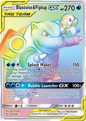 Blastoise & Piplup GX (Secret) - 253/236 - Cosmic Eclipse